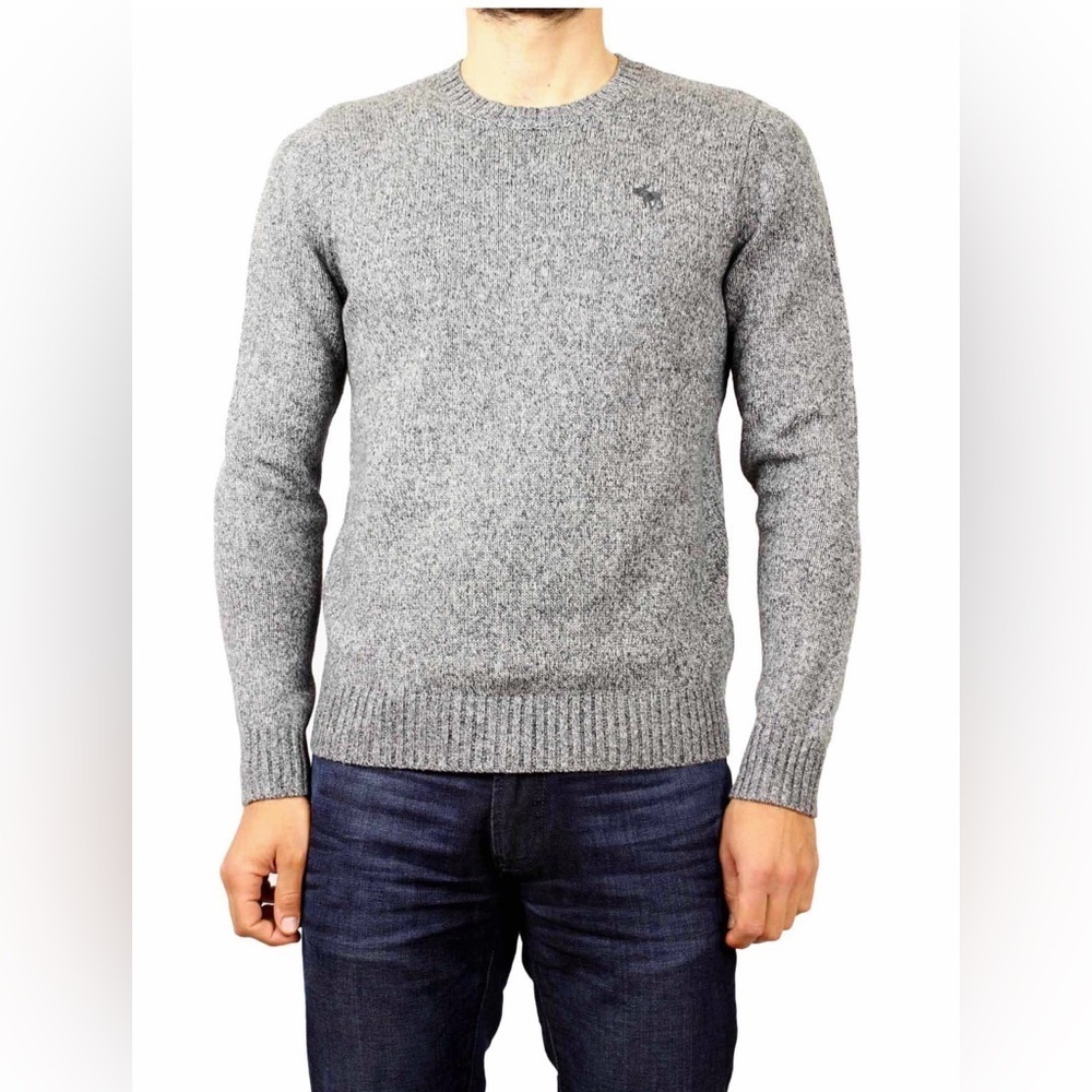 Abercrombie & Fitch Gray Crewneck Sweater
